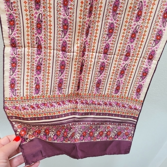 Vintage Echo Silk Rectangle Scarf Japan - Picture 4 of 15